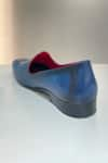 Hilo Design_Blue Ombre Trufa Leather Shoes _at_Aza_Fashions