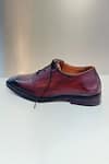 Shop_Hilo Design_Brown Ombre Leather Oxford Derby Shoes _Online_at_Aza_Fashions