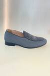 Buy_Hilo Design_Blue Textured Avellana Leather Shoes _Online_at_Aza_Fashions