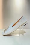 Shop_Hilo Design_Off White Zardozi Embroidered Siena Floral Shoes_at_Aza_Fashions