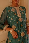 MAISARA JEWELRY_Gold Plated Kundan Studded Bangles - Set Of 2_Online_at_Aza_Fashions