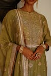 MAISARA JEWELRY_Gold Plated Kundan Embellished Bangles - Set Of 2_Online_at_Aza_Fashions