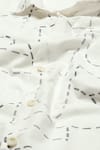 Buy_Abraham & Thakore_White 100% Cotton Poplin Print Calligraphy Kantha Shirt 