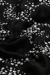 Abraham & Thakore_Black Chanderi Embroidery Sequin Round Neck Ottoman Turkish Moon Dress _at_Aza_Fashions