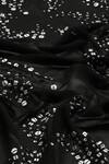 Abraham & Thakore_Black Silk Crepe De Chine Embellished Ottoman Turkish Moon Embroidered Saree _at_Aza_Fashions