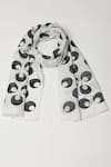 Buy_Abraham & Thakore_Ivory Ottoman Turkish Moon Scarf _at_Aza_Fashions