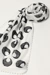 Shop_Abraham & Thakore_Ivory Ottoman Turkish Moon Scarf _at_Aza_Fashions