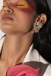 Buy_House of D'oro_Multi Color Crystal Meadow Melange Studs _at_Aza_Fashions