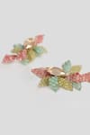 House of D'oro_Multi Color Crystal Meadow Melange Studs _Online_at_Aza_Fashions