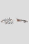 Buy_House of D'oro_Grey Crystal Echinops Earrings _Online_at_Aza_Fashions