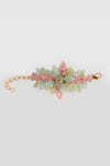 Shop_HOUSE OF D"ORO_Multi Color Crystal Aster Embellished Bracelet _at_Aza_Fashions