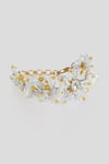 Buy_House of D'oro_Yellow Pearl Floral Embellished Bracelet _Online_at_Aza_Fashions