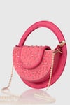 Buy_HOUSE OF D"ORO_Pink Glass Beads Sling Bag _Online_at_Aza_Fashions