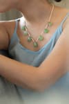 Shop_Do Taara_Green Shell Pearl Fluorite Stone Embellished Necklace _Online_at_Aza_Fashions