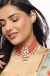 Buy_Ruby Raang_Pink Kundan Embellished Choker Necklace _at_Aza_Fashions