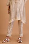 Mityan_Ivory Lace Round Neck Acacia Yoke Embroidered Tunic Set _Online_at_Aza_Fashions