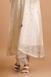 Mityan_Ivory Jute Silk Embroidered Thread Round Primrose Tunic With Inner _Online_at_Aza_Fashions