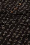 Abraham And Thakore_Black Cotton Ajrakh Hand Block Print Kurta _at_Aza_Fashions
