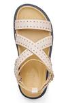 Dang Shoes_Beige Biowalker Studded Sandals_Online_at_Aza_Fashions