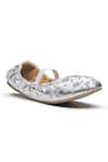 Buy_Dang Shoes_Gold Chand Floral Embroidered Ballerinas _at_Aza_Fashions
