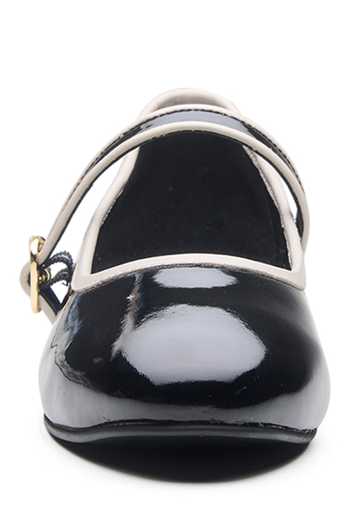 Dang Shoes_Black Buckles Strap Mary Janes _Online_at_Aza_Fashions