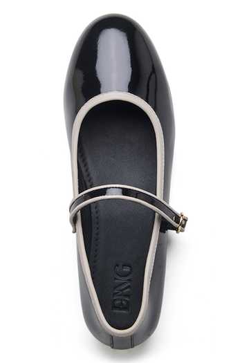 Buy_Dang Shoes_Black Buckles Strap Mary Janes _Online_at_Aza_Fashions