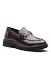 Buy_Dang Shoes_Wine Jelly Bordo Dual Toned Loafers _at_Aza_Fashions