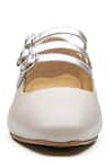 Dang Shoes_Beige Silver Multi Strap Ballerinas _Online_at_Aza_Fashions