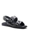 Buy_Dang Shoes_Black May Buckle Strap Sandals _at_Aza_Fashions