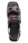 Buy_Dang Shoes_Brown May Leather Buckle Strap Sandals _Online_at_Aza_Fashions