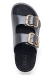 Buy_Dang Shoes_Black Milton Double Buckle Strap Platform Sandals _Online_at_Aza_Fashions