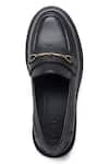 Buy_Dang Shoes_Black Spezia Leather Metal Piece Embellished Loafers _Online_at_Aza_Fashions