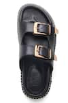 Dang Shoes_Black Double Buckle Strap Sandals _Online_at_Aza_Fashions