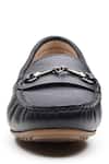 Dang Shoes_Black Tam Horse Shoe Metal Piece Embellished Moccasins _Online_at_Aza_Fashions