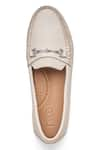 Dang Shoes_Beige Tam Leather Moccasins _Online_at_Aza_Fashions