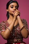 Buy_Queens Jewels_Multi Color Pearls, Zari Regal Embellished Bangles - Set Of 2 _at_Aza_Fashions