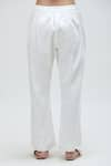 Ibai_White Handwoven Pure Cotton Solid Dove Flared Pant _Online_at_Aza_Fashions