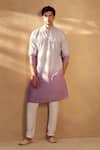 Buy_Alaya Advani_Pink Kurta And Bundi Silk Woven Geometric Ombre Set 