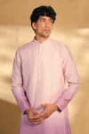 Buy_Alaya Advani_Pink Kurta And Bundi Silk Woven Geometric Set 