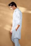 Alaya Advani_White Kurta And Bundi Silk Embellished Threadwork Scenic Set _at_Aza_Fashions