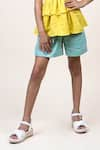 JILMIL DREAMWEAR_Yellow Cotton Solid Layered Top With Shorts _Online_at_Aza_Fashions