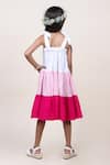 Shop_JILMIL DREAMWEAR_Multi Color Cotton Textured Pattern Colorblocked Tiered Dress _at_Aza_Fashions