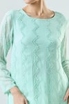 Buy_Seams Pret And Couture_Green Georgette Embroidered Sequin Round Fiona Tunic With Pant 