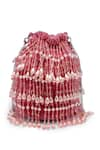 Buy_Bijoux By Priya Chandna_Pink Pearls Nilofar Velvet Tassell Bucket Potli Bag 