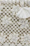 Shop_Bijoux By Priya Chandna_White Pearl Embellished Mini Handbag _Online_at_Aza_Fashions