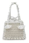 Bijoux By Priya Chandna_White Pearl Embellished Mini Handbag _at_Aza_Fashions