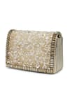 Bijoux By Priya Chandna_Gold Crystal Stone Embellished Clutch _at_Aza_Fashions