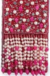 Buy_Bijoux By Priya Chandna_Fuchsia Semi-precious Stones Hand Embroidered Mobile Clutch _Online_at_Aza_Fashions