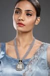 Buy_Hrisha Jewels_Multi Color Kundan Polki Embellished Long Pendant Necklace _Online_at_Aza_Fashions