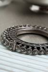 Shop_Mero Jewellery_Silver Plated Floral Spoke Kada _at_Aza_Fashions